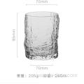 embossed tree pattern crystal juice glass tumbler